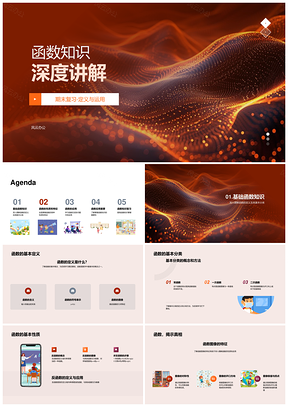函数单调性极值最值连续性期末复习PPT模板