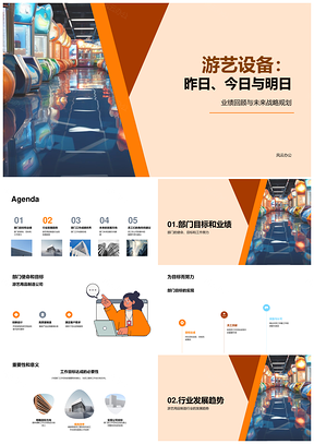 部门经理员工总结游艺设备发展成绩获认可PPT模板