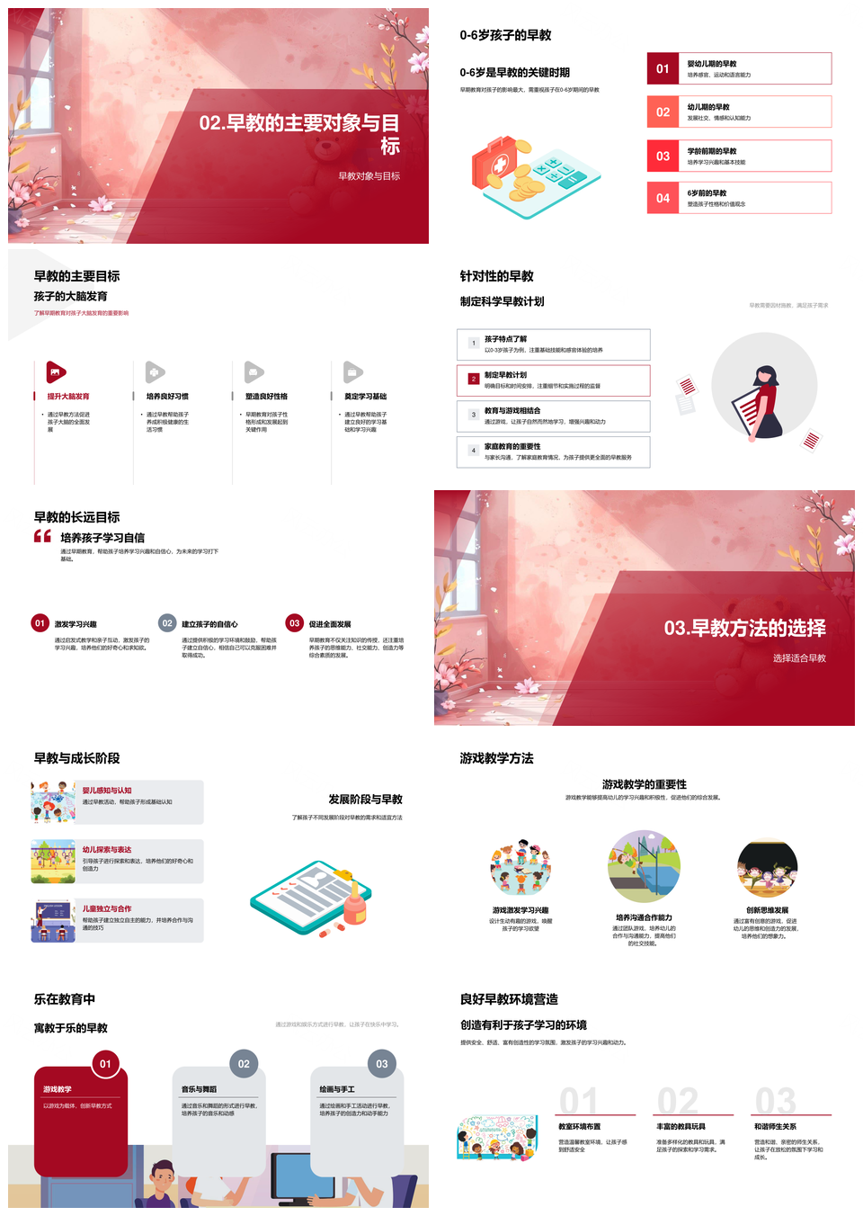 早教游戏环境助力幼儿大脑全面发展PPT模板