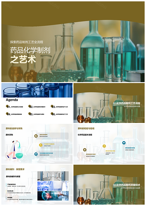 化学药品制剂生产工艺工程师合成反应精制PPT模板
