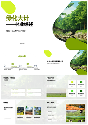 林业防火维护政策变动与育苗种植面积综述PPT模板