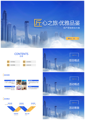 地产营销活动策划方案展示PPT模板