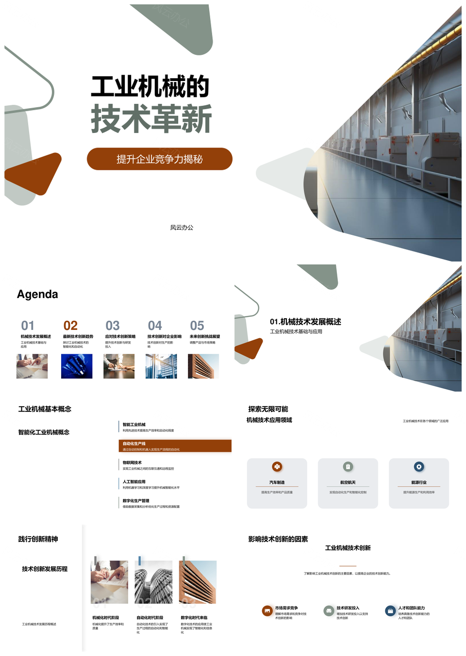 工业机械智能自动化革新提升企业竞争力PPT模板