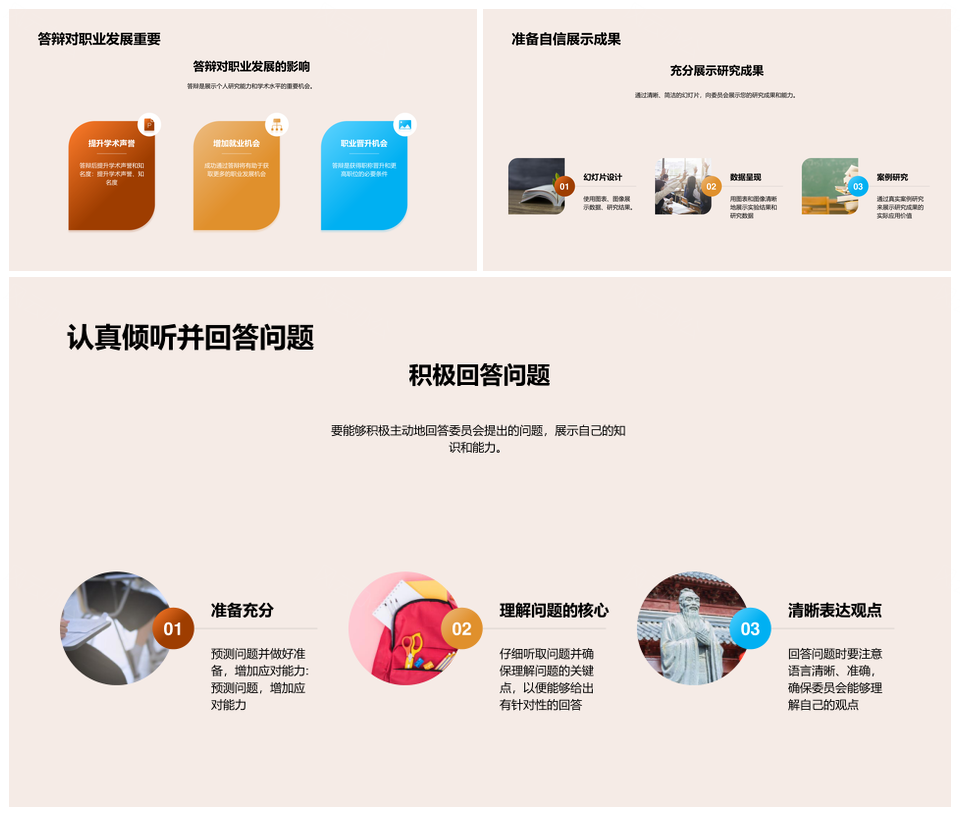 博士学位理学学术答辩指导攻略PPT模板