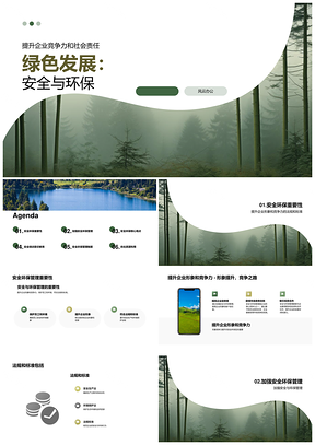 林产品加工企业安全环保责任PPT模板