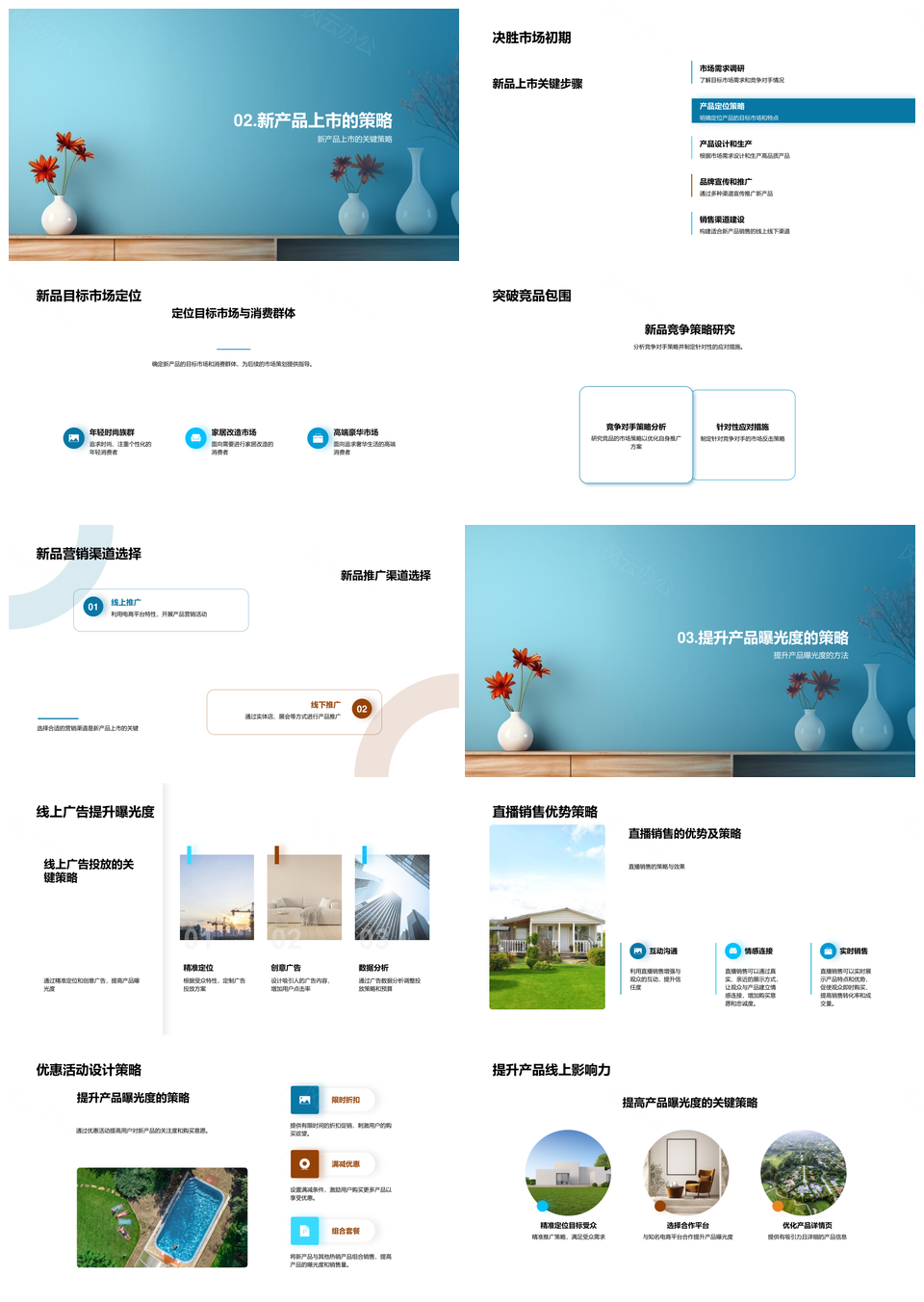 电商家居新品上市推广战略PPT模板