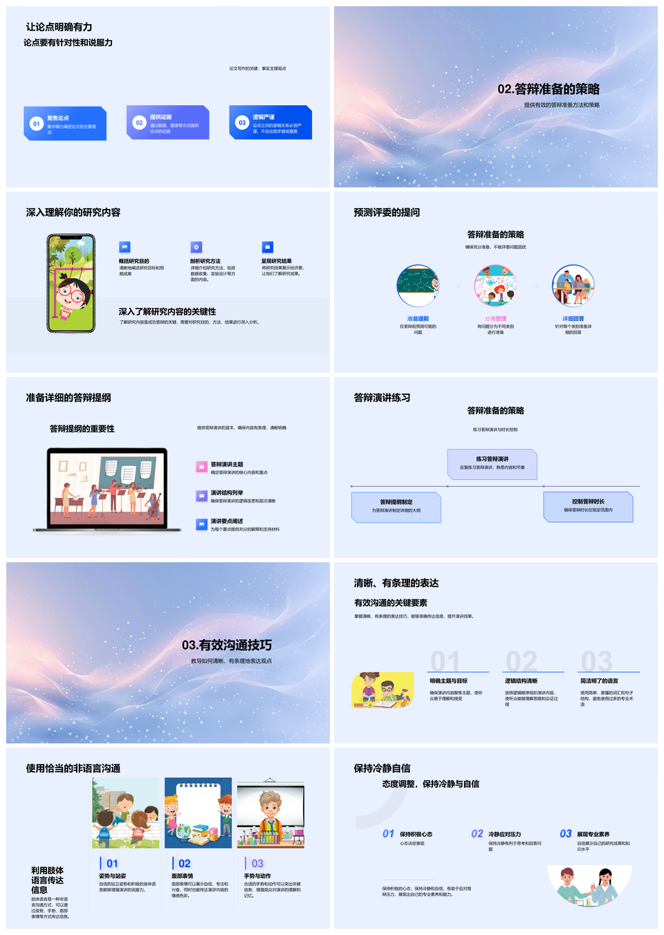 专科论文答辩准备指南与高效沟通技巧PPT模板