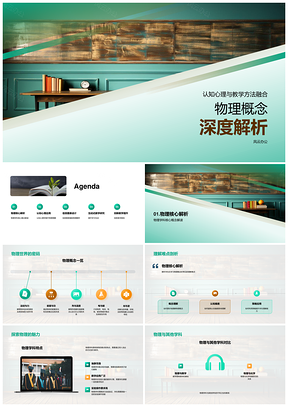 物理核心概念认知教学视觉化方法PPT模板