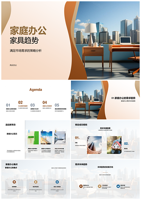 家庭办公家具市场趋势需求与策略分析PPT模板