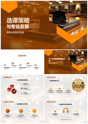选课策略制定与专业发展路径规划PPT模板