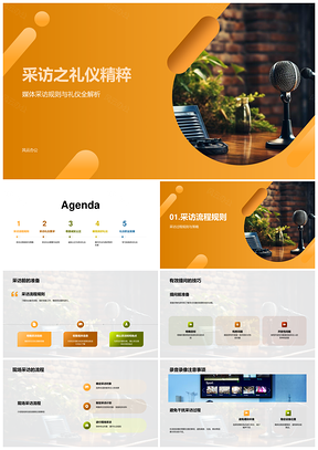 新晋记者采访礼仪策略流程职业形象公正PPT模板