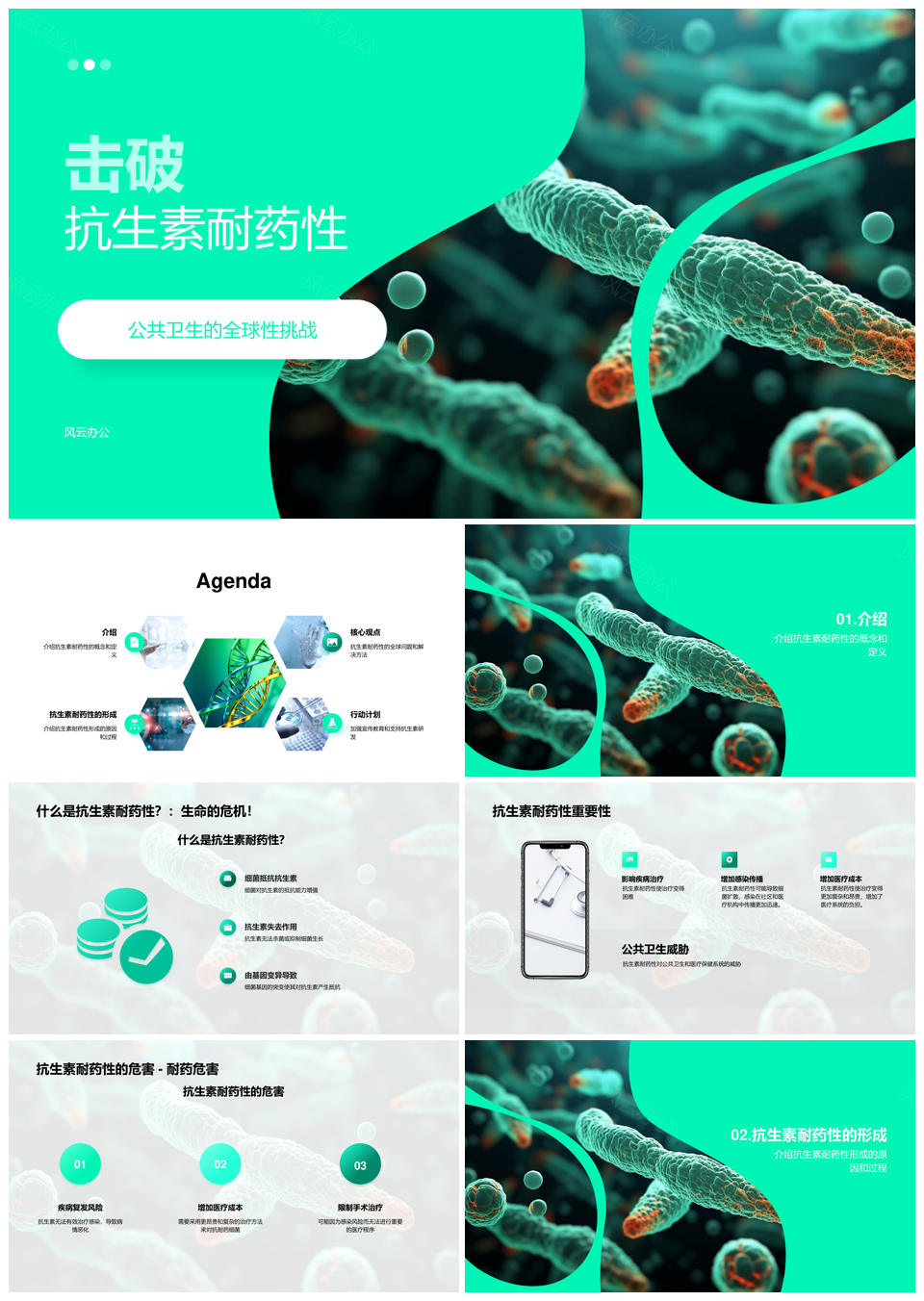 全球医学院专家应对抗生素耐药性挑战PPT模板