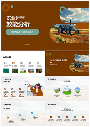 农业运营产销稳增控本应对天气压力PPT模板