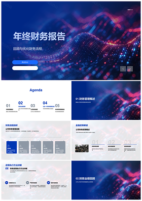 2025年终财务业绩管理资本投资政策报告PPT模板