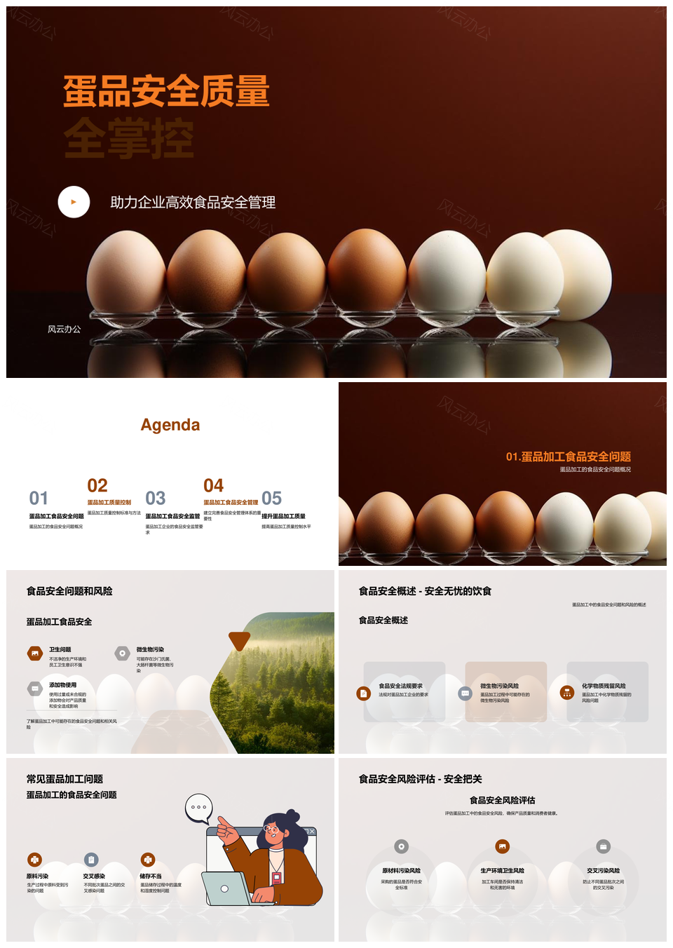蛋品加工安全风险评估PPT模板