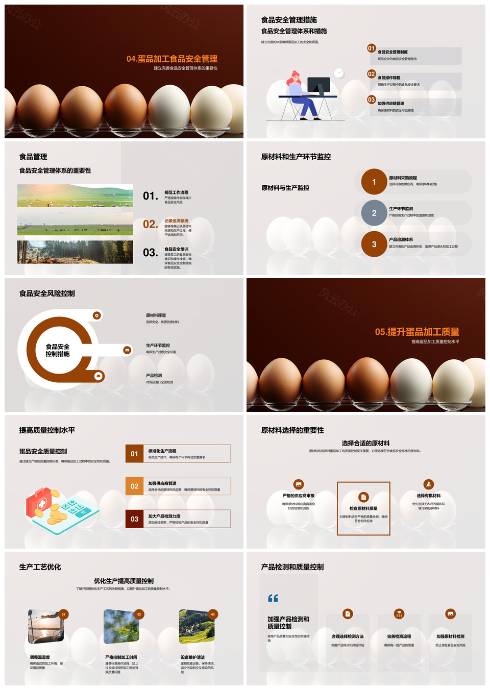 蛋品加工安全风险评估PPT模板
