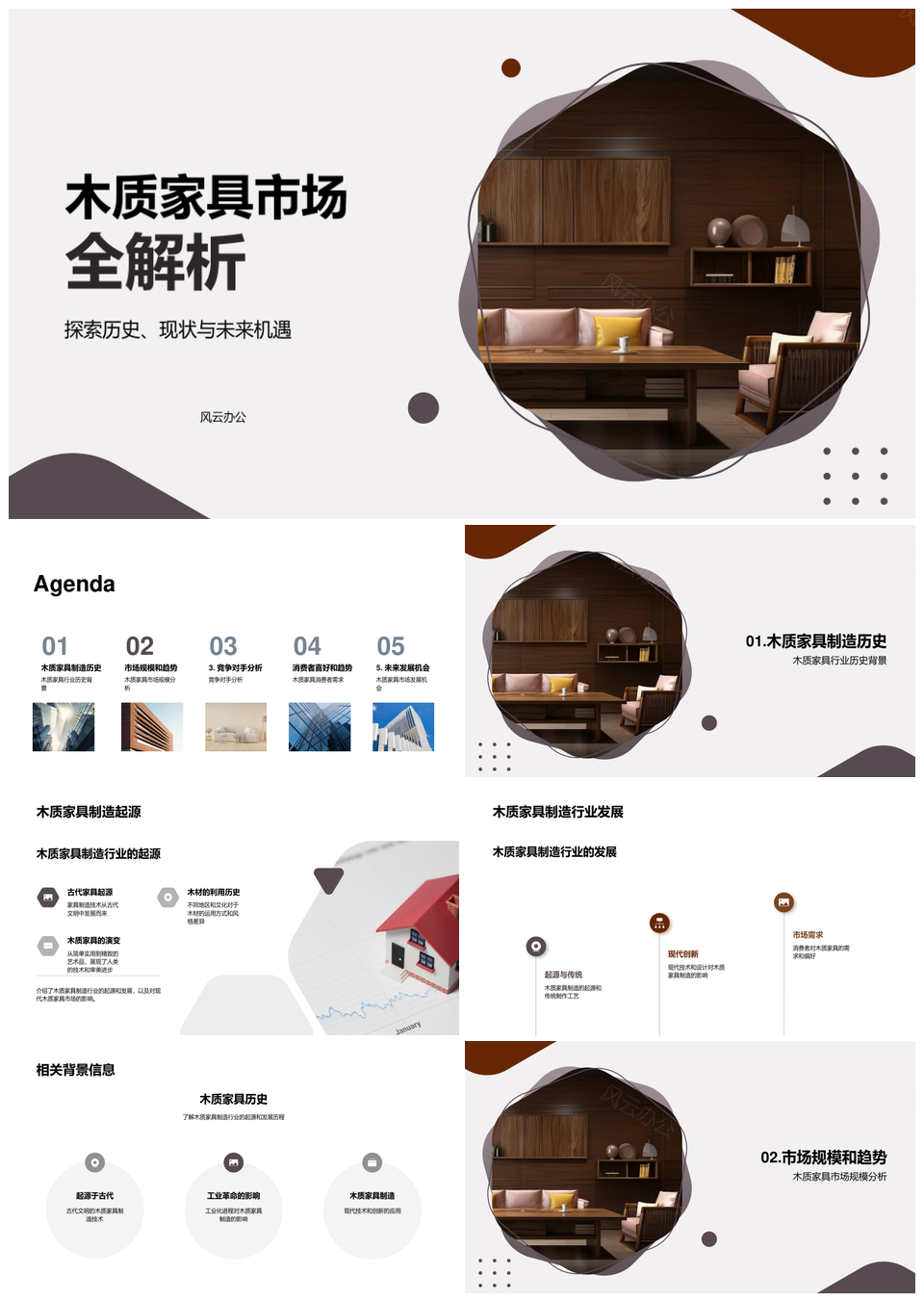 木质家具制造市场趋势竞争分析未来发展机会PPT模板
