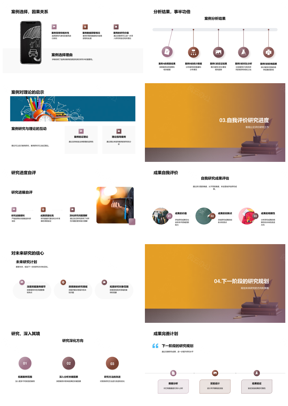 法理实证案例研究中期成果深度探索PPT模板