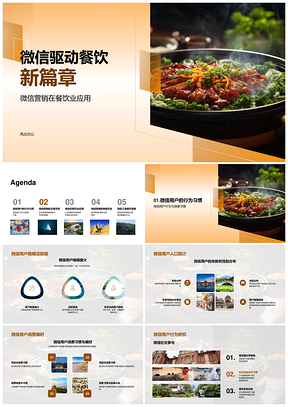 微信全渠道赋能餐饮品牌营销革新PPT模板