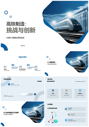 高铁车组季度生产经理绩效目标交付成果PPT模板