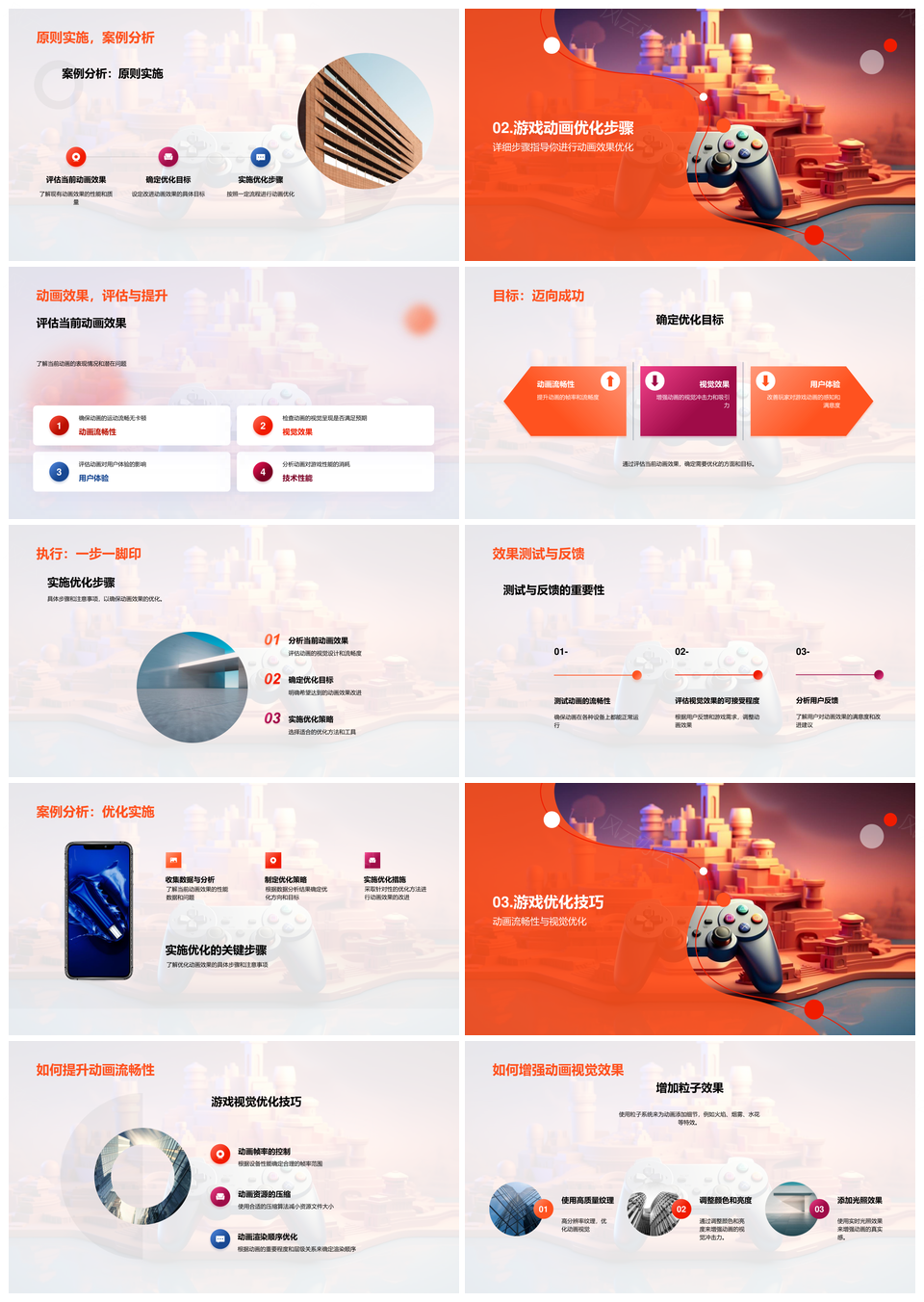 2025炫酷游戏动画优化策略实施步骤PPT模板