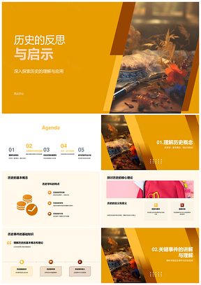 历史明鉴启今人成长之路PPT模板