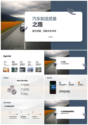 汽车制造质量管理改进之路PPT模板