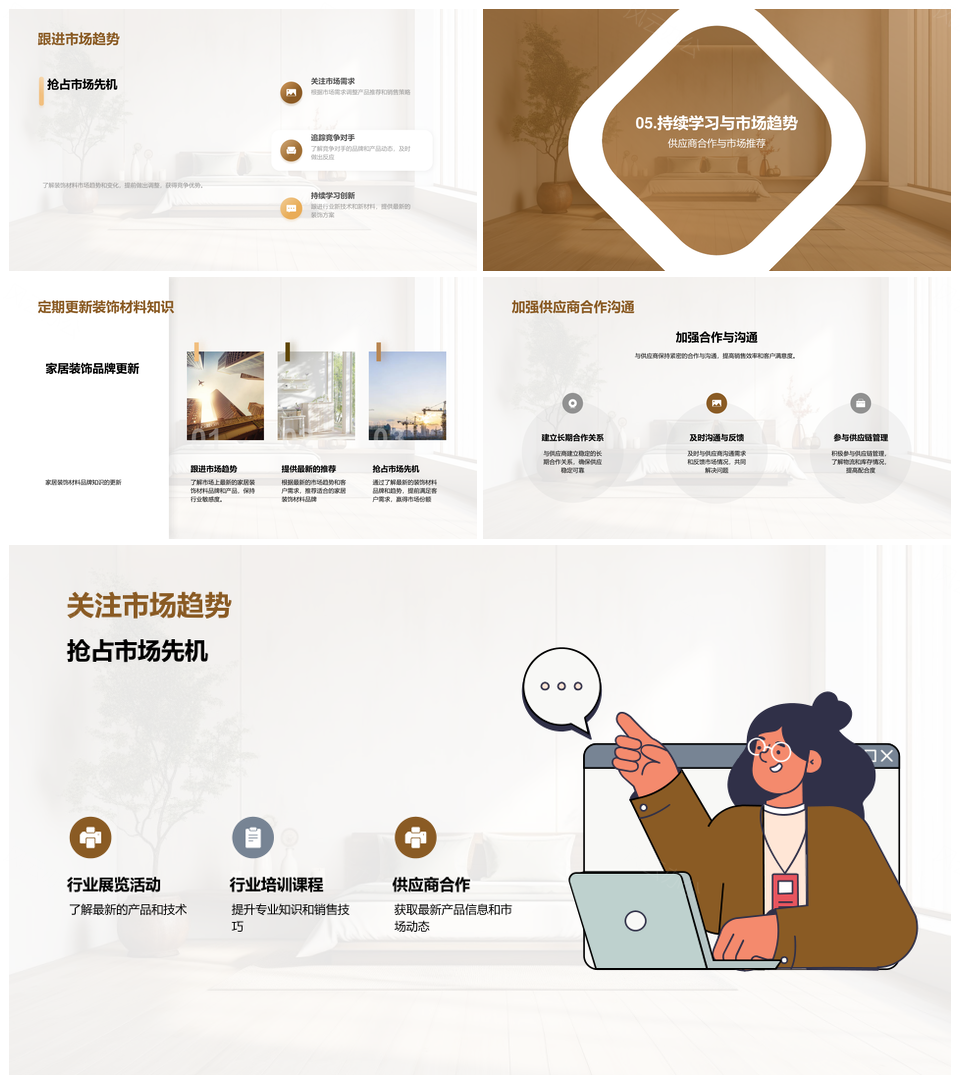 家居装饰材料品牌选择与应用场景指南PPT模板