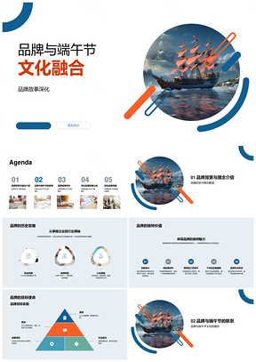 品牌端午文化融合故事理念营销历史标志PPT模板