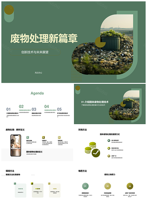 固废处理技术焚烧填埋堆肥创新提效PPT模板