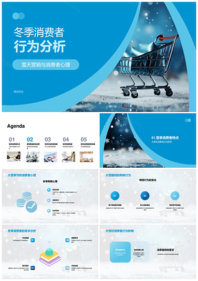 大雪时节雪天营销激发消费者购买热情PPT模板