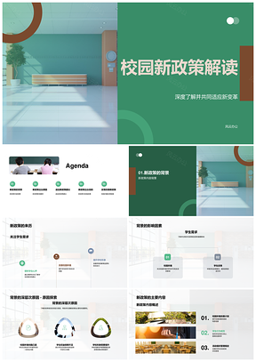 校园新政策背景需求影响与适应建议解读PPT模板
