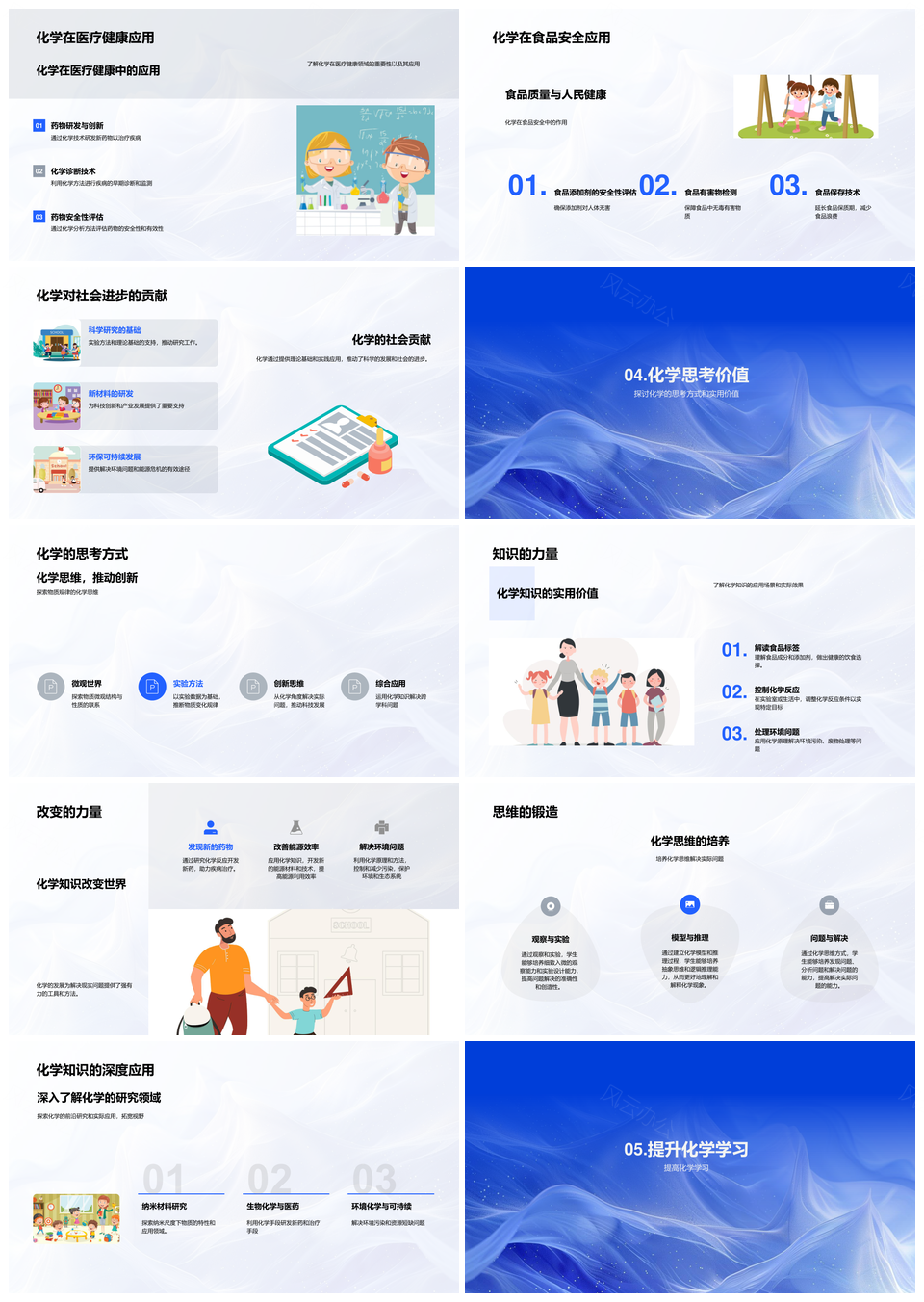 化学知识实用价值与定义起源探究PPT模板