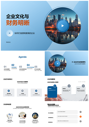企业文化核心价值观驱动财务透明运营管理PPT模板