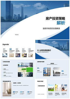 宜居天地项目房产投资策略与首付优惠分析PPT模板