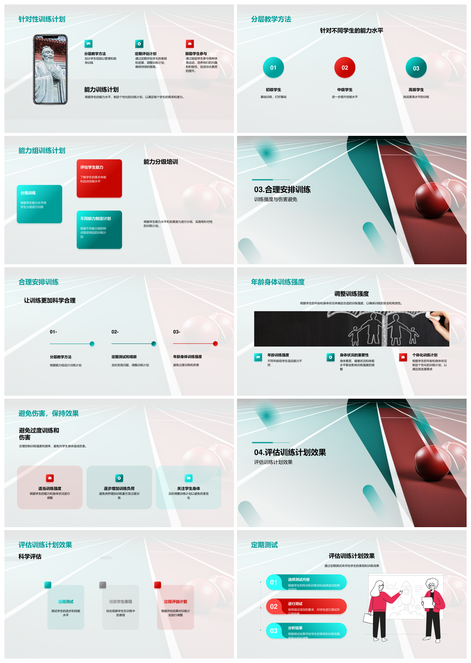 科学优化分层训练提素养控强避伤用器材PPT模板