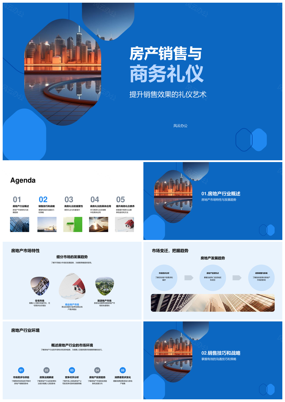 房产销售技巧与礼仪提升信任促成交PPT模板