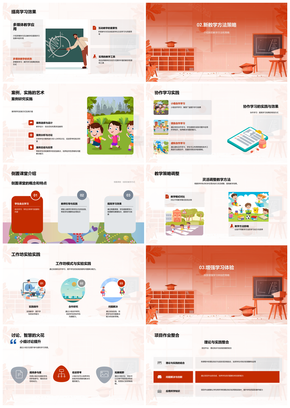 创新大学教学法互动协作倒置课堂工作坊PPT模板