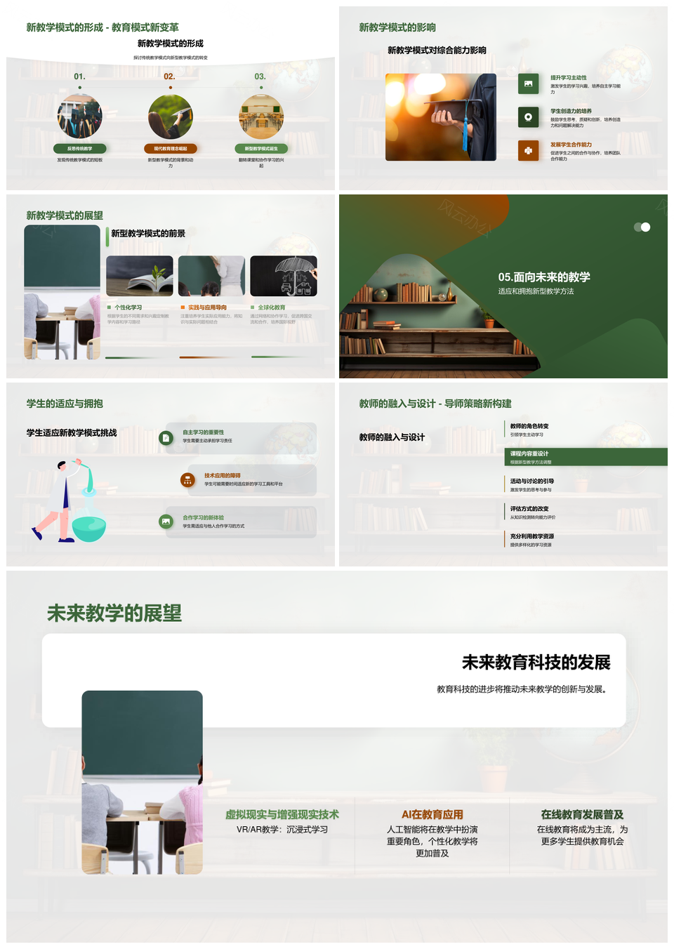 翻转课堂协作学习革新教学模式PPT模板