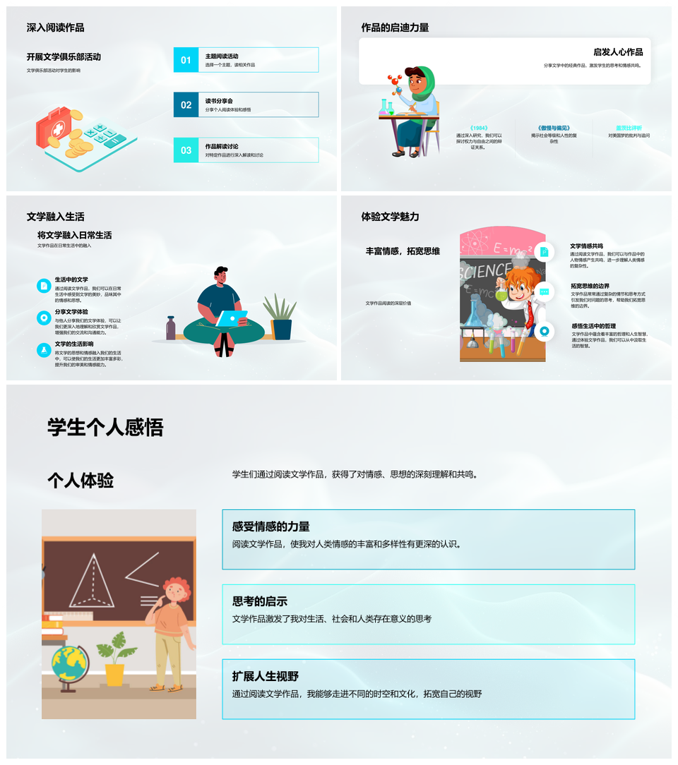 文学艺术体裁审美情感生活解析PPT模板