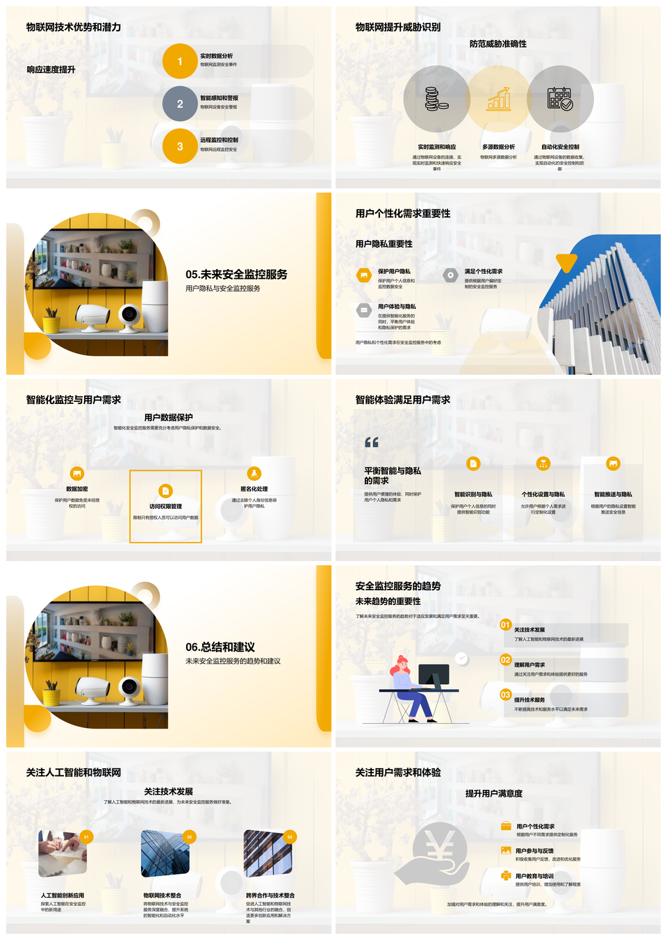 AI物联网驱动安全监控技术未来变革PPT模板