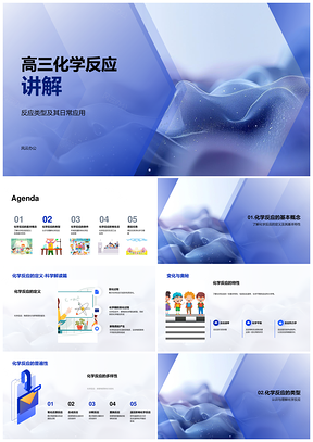 高三化学反应概念类型及日常应用PPT模板