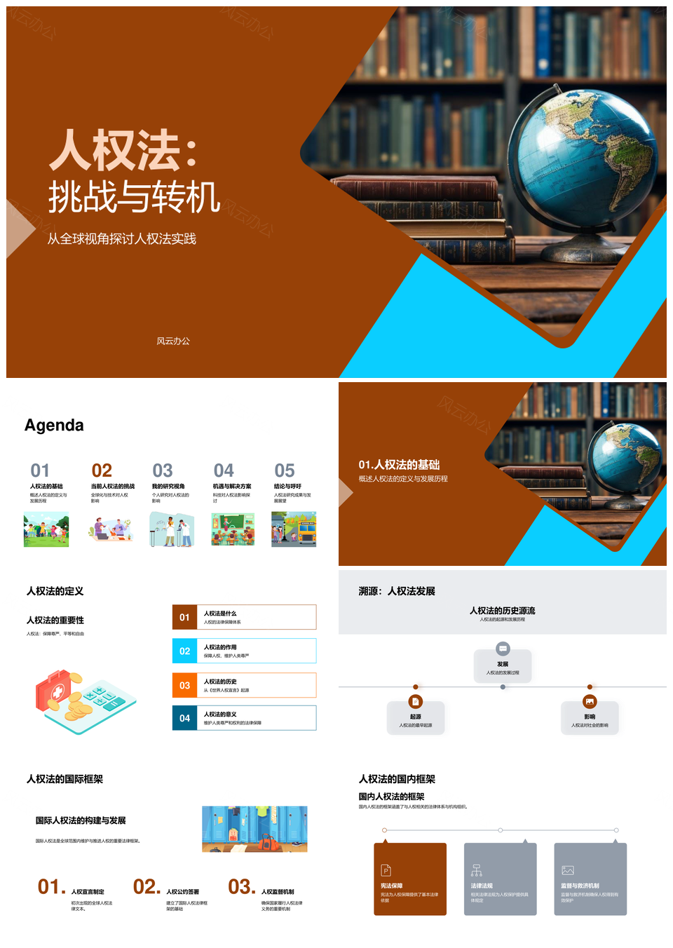 人权法全球科技法律教育革新挑战PPT模板