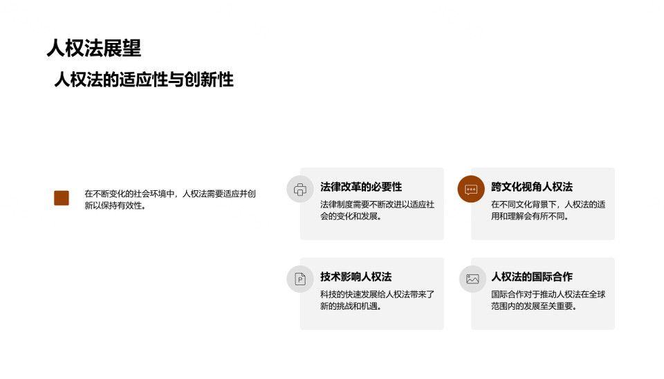人权法全球科技法律教育革新挑战PPT模板