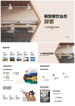 新型与传统餐饮业态管理服务创新实践PPT模板