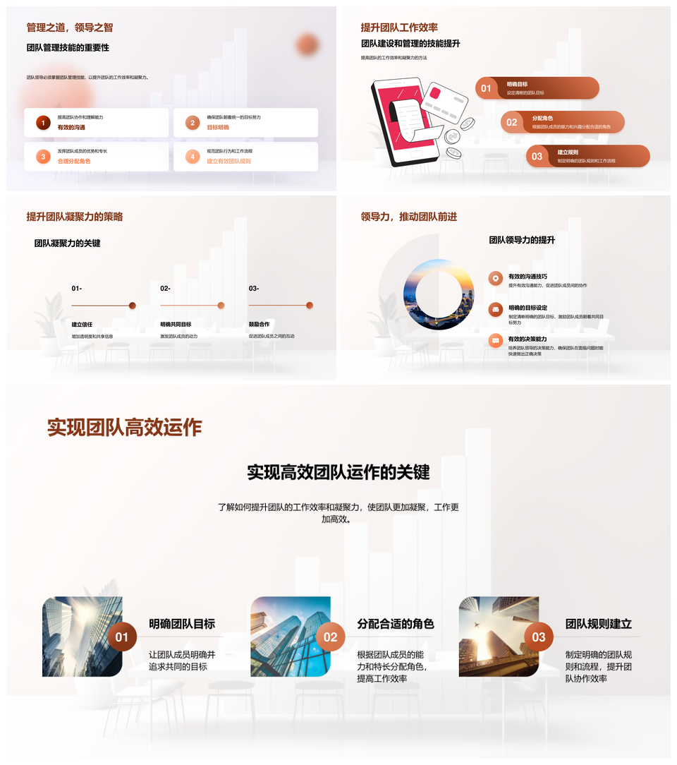 领导团队建设提升凝聚力高效沟通化解冲突创新文化PPT模板