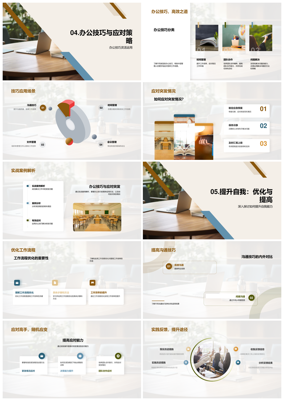 中层管理流程沟通技巧应急优化手册PPT模板