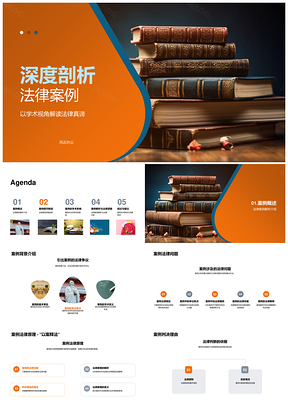 法学硕士案例答辩法律原理与裁判分析PPT模板