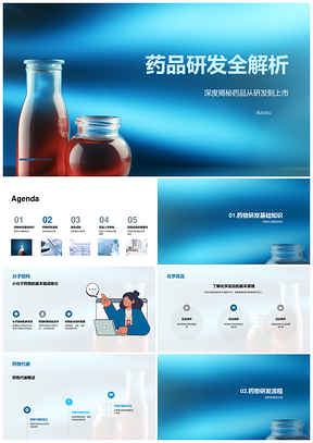 药品研发药化优化与临床试验审批解析PPT模板