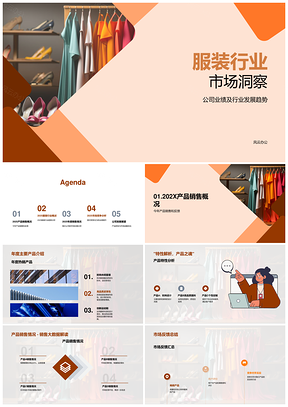 2025全球服装行业趋势与公司业绩市场分析PPT模板